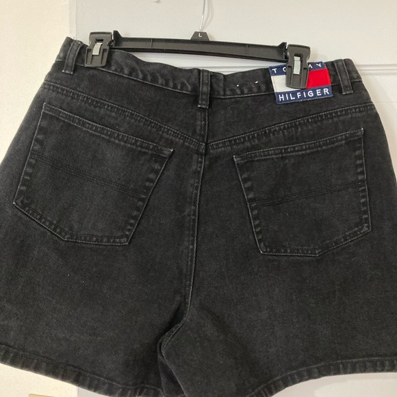 Tommy Hilfiger Pants - Tommy Hilfiger Black Jean Shorts Classic High-Waisted Design